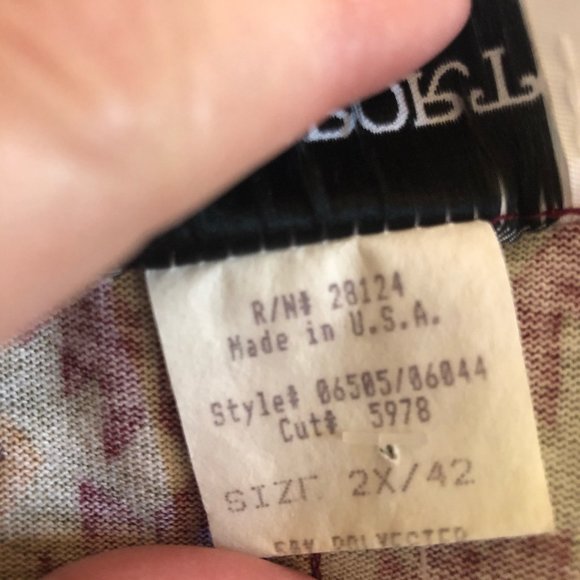 Vintage 90's Southwestern Fringe Tunic V-Neck 2X - Picture 9 of 9